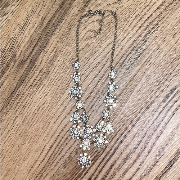 J. Crew Jewelry - J Crew Clear Crystal Necklace
